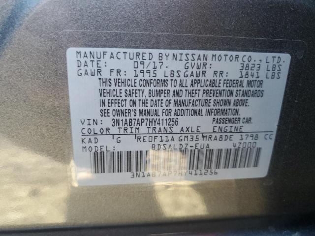 3N1AB7AP7HY411256 Nissan SENTRA S