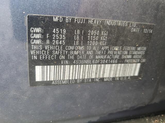 2015 SUBARU LEGACY 4S3BNBL60F3041466