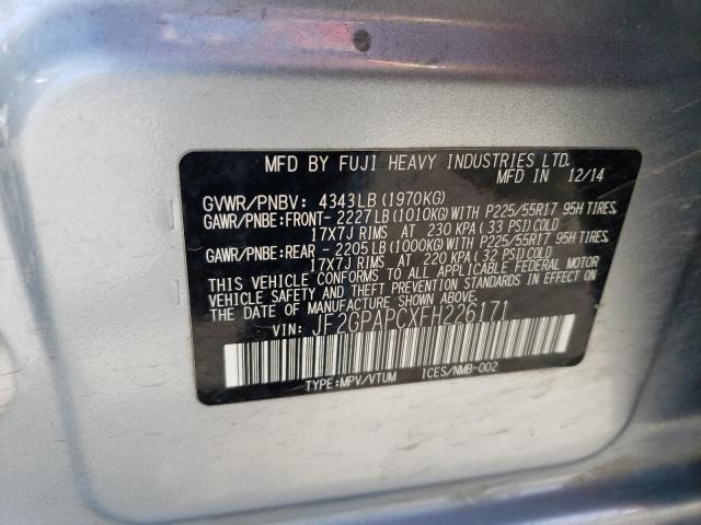 JF2GPAPCXFH226171 Subaru Xv Crosstrek 2.0 Limited