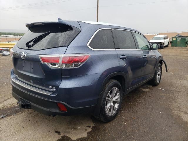 VIN 5TDJKRFH6ES040944 2014 Toyota Highlander, Xle no.3