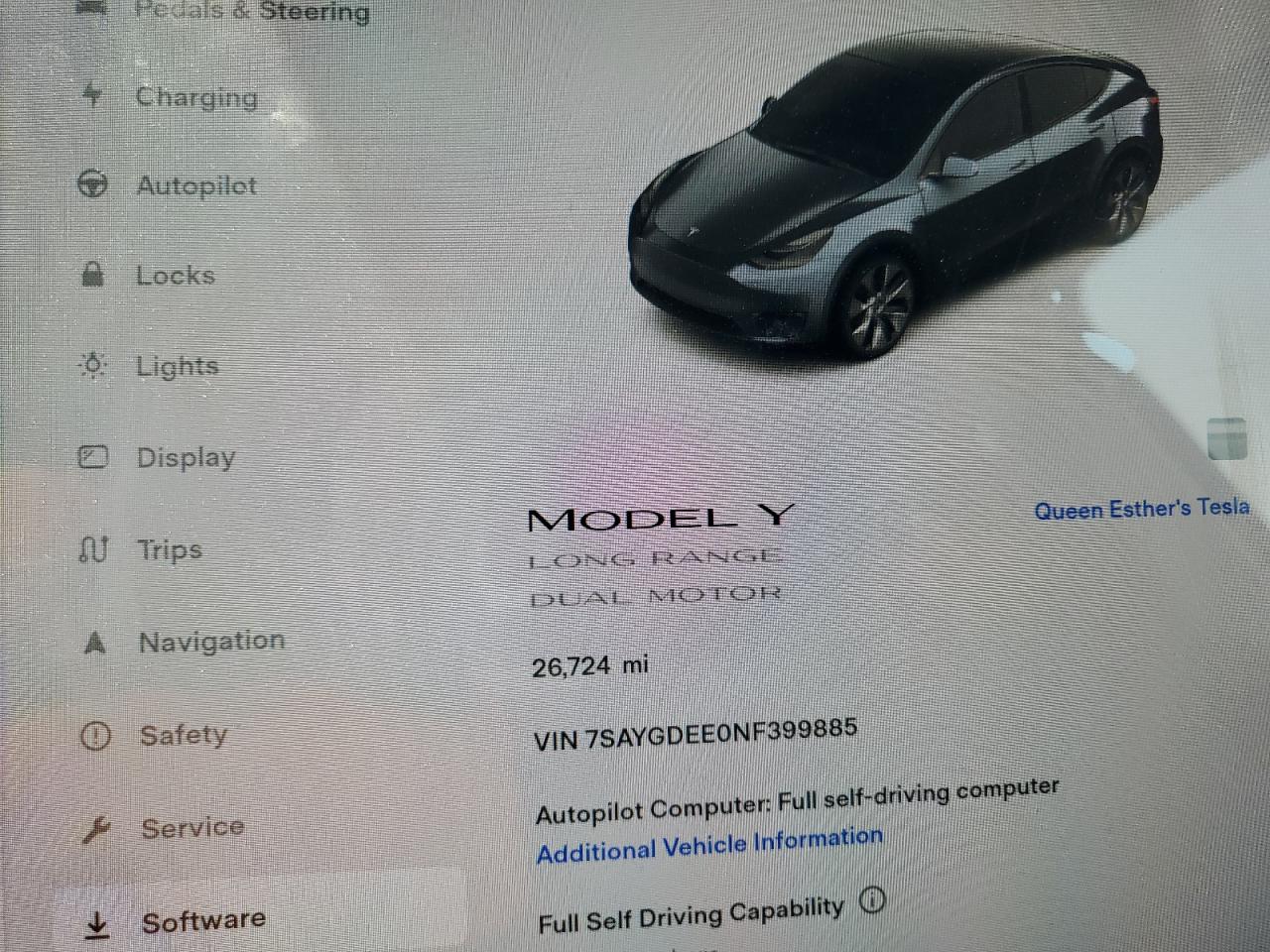 7SAYGDEE0NF399885 Tesla Model Y  9