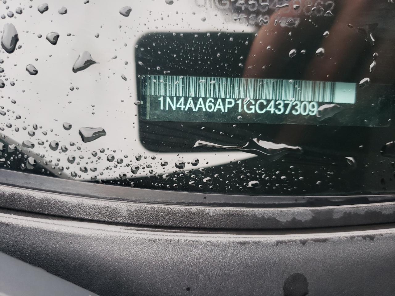 1N4AA6AP1GC437309 NISSAN MAXIMA 2016