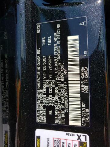2023 LEXUS RX 350H BA 2T2BBMCA9PC006115