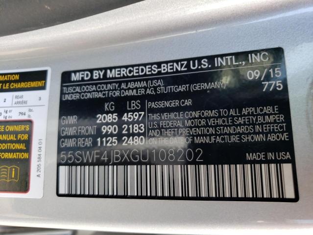 55SWF4JBXGU108202 Mercedes-Benz C 300