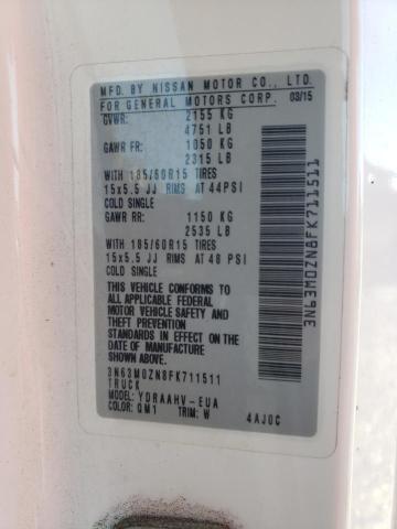 2015 CHEVROLET CITY EXPRE - 3N63M0ZN8FK711511