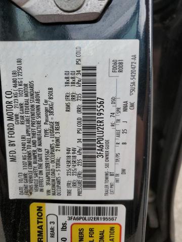 3FA6P0LU2ER195567 Ford Fusion Se Hybrid