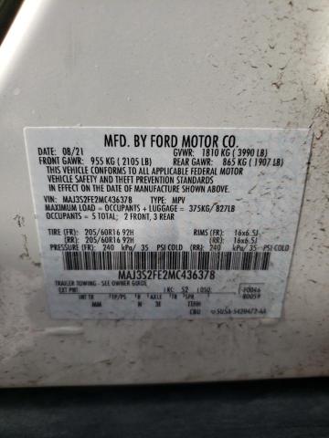 MAJ3S2FE2MC436378 Ford ECOSPORT S