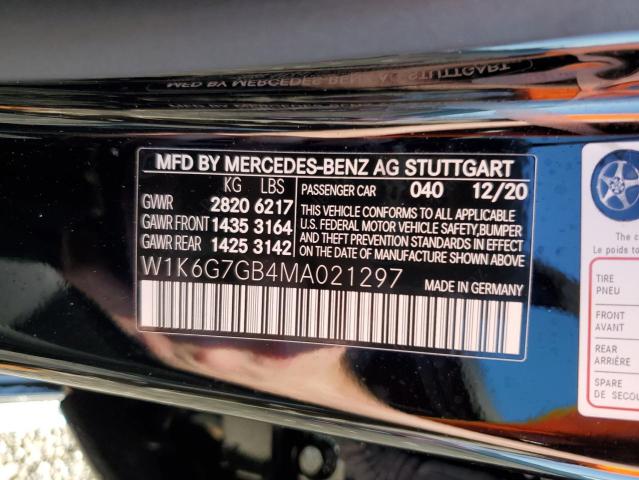 2021 MERCEDES-BENZ S 580 4MAT - W1K6G7GB4MA021297
