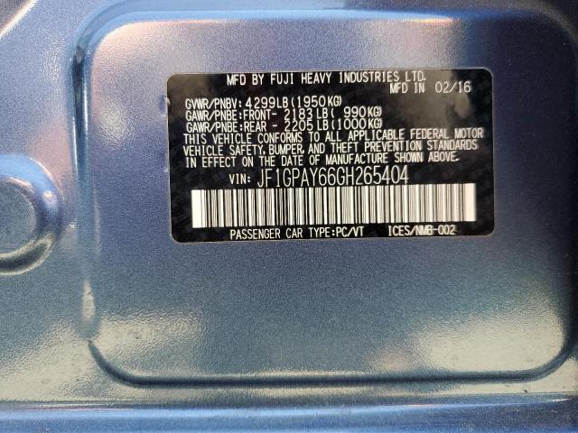 JF1GPAY66GH265404 Subaru Impreza Sport Limited