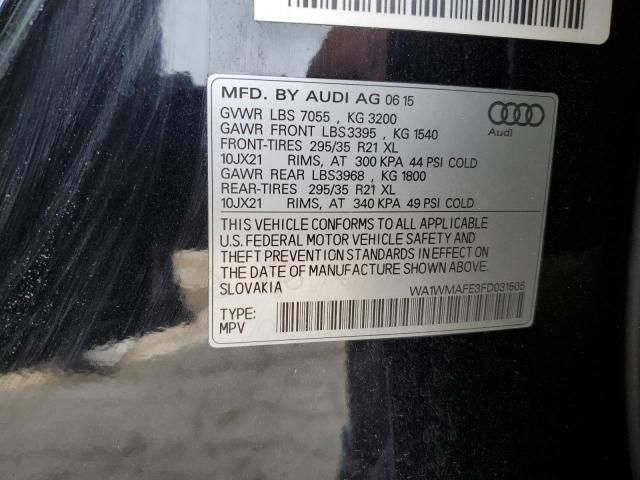 WA1WMAFE3FD031505 2015 AUDI Q7, photo no. 13