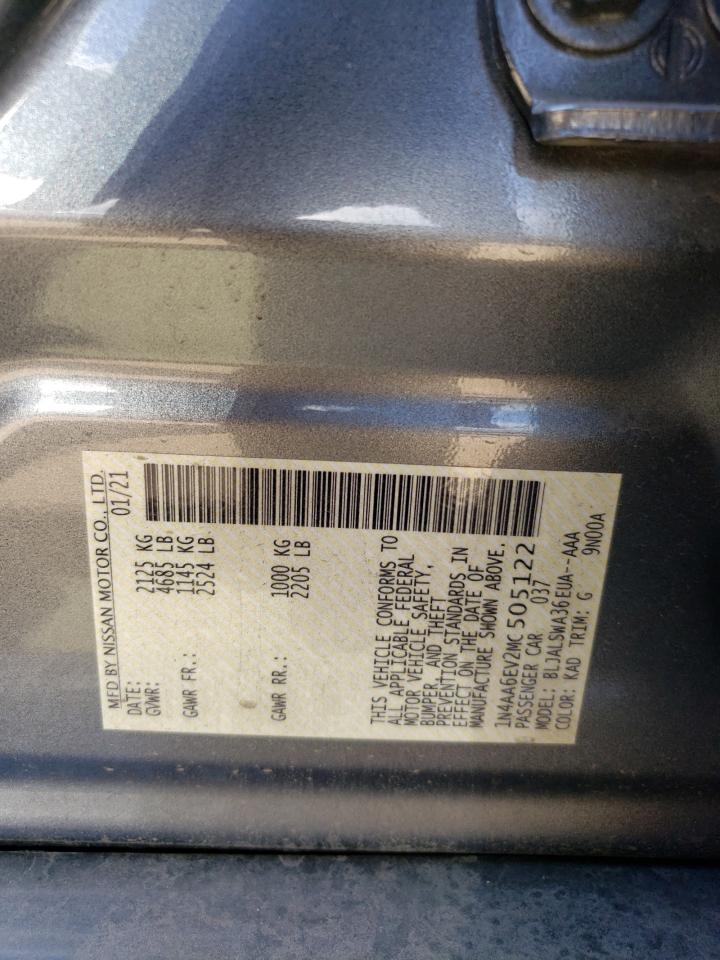 1N4AA6EV2MC505122 NISSAN MAXIMA 2021