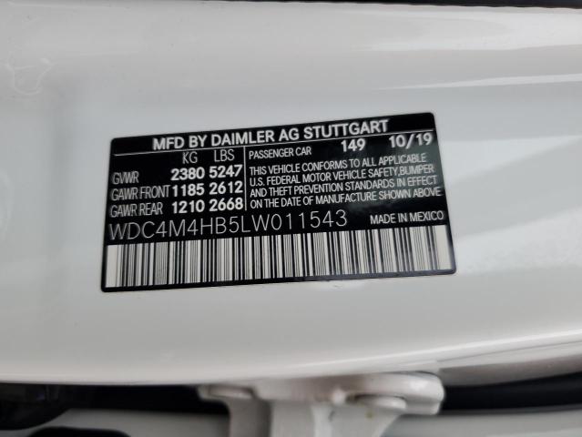 WDC4M4HB5LW011543 Mercedes-Benz Glb 250 4matic