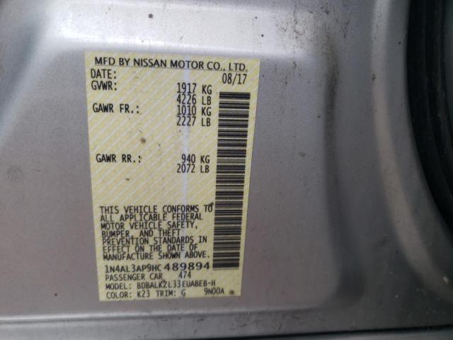 1N4AL3AP9HC489894 Nissan ALTIMA 2.5