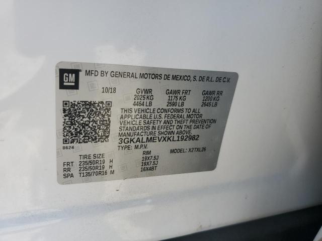 3GKALMEVXKL192982 GMC Terrain Sle