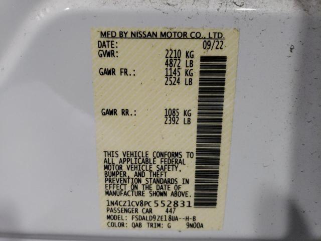 1N4CZ1CV8PC552831 Nissan Leaf Sv Plus