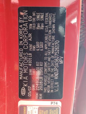 KNDJP3A56J7526170 KIA SOUL +