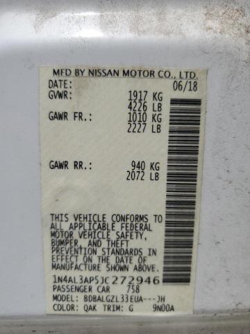 1N4AL3AP5JC272946 | 2018 NISSAN ALTIMA 2.5