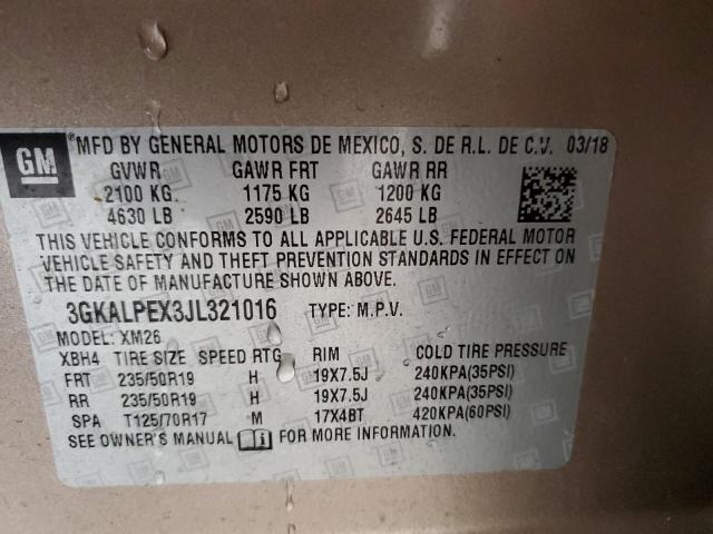 3GKALPEX3JL321016 GMC Terrain Slt