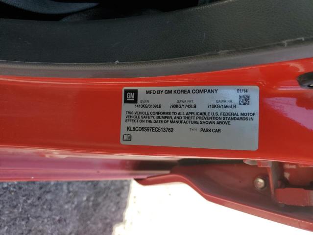 KL8CD6S97EC513762 Chevrolet SPARK 1LT