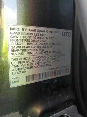 WU1ARBF17PD023514 Audi Q8 RS 13