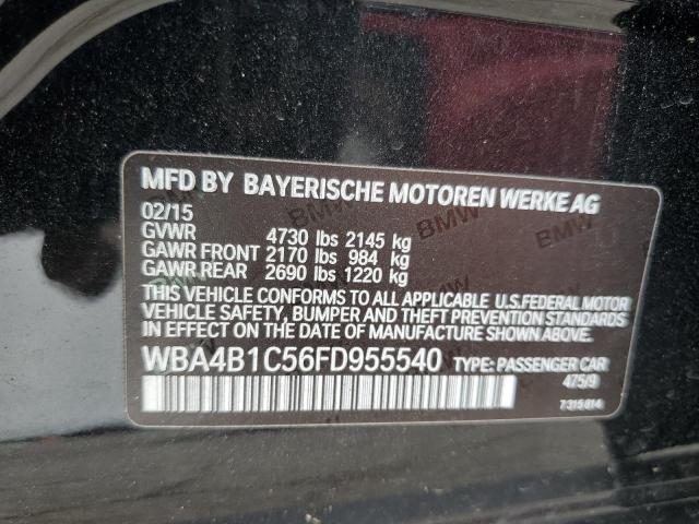 2015 BMW 435 I GRAN WBA4B1C56FD955540