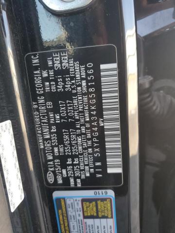 5XYPG4A34KG581560 KIA SORENTO L