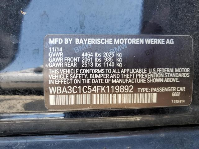 WBA3C1C54FK119892 BMW 328 I Sulev