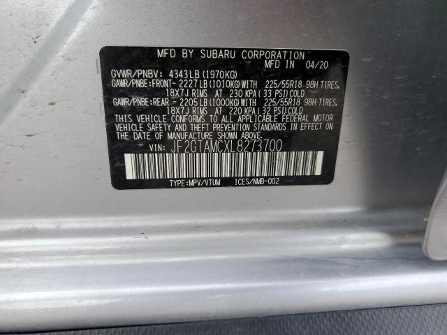JF2GTAMCXL8273700 Subaru Crosstrek Limited