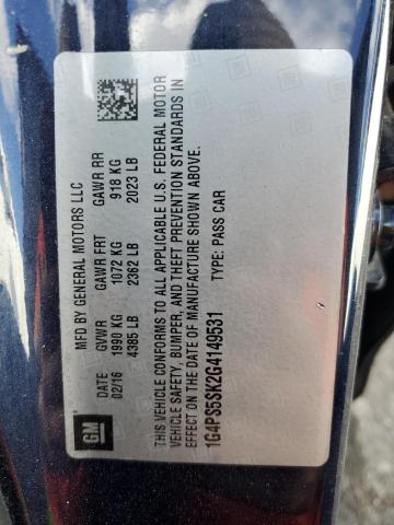 1G4PS5SK2G4149531 Buick Verano