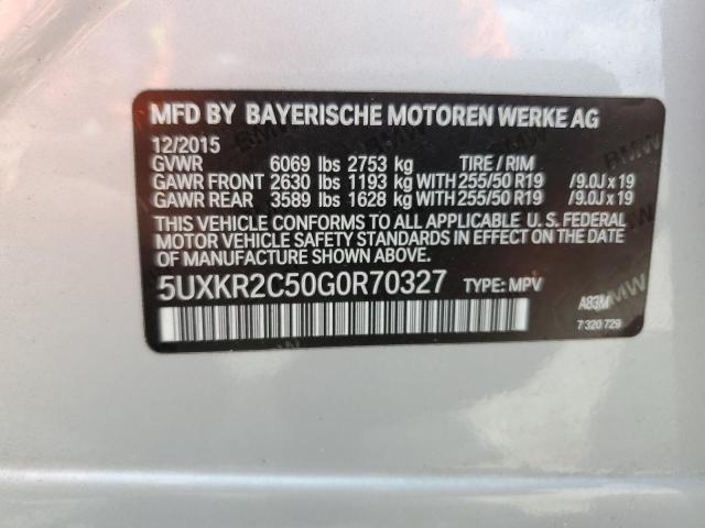 5UXKR2C50G0R70327 2016 BMW X5, photo no. 13