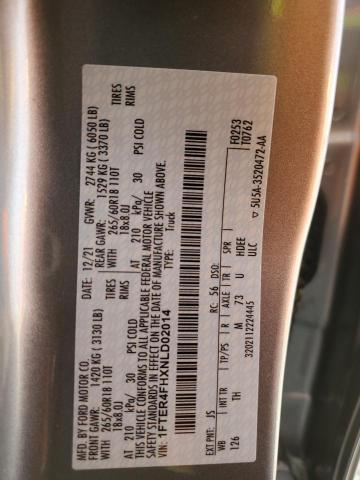 1FTER4FHXNLD02014 Ford RANGER XL