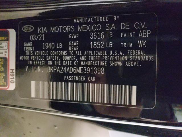 3KPA24AD6ME391398 KIA RIO LX