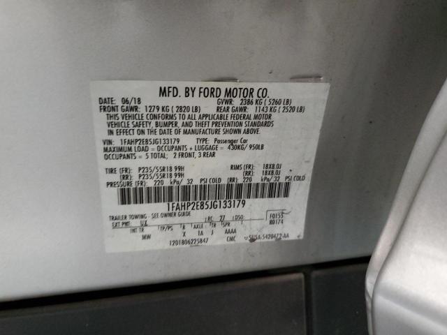1FAHP2E85JG133179 Ford TAURUS SEL