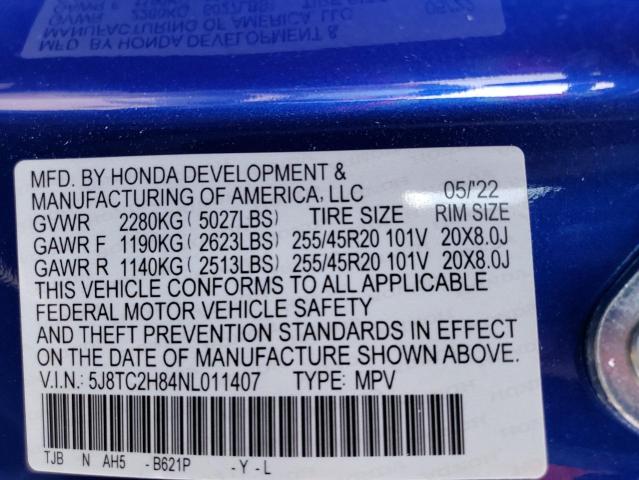 2022 ACURA RDX A-SPEC - 5J8TC2H84NL011407