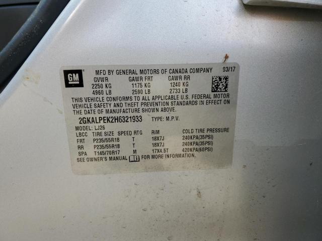 2GKALPEK2H6321933 GMC Terrain Slt