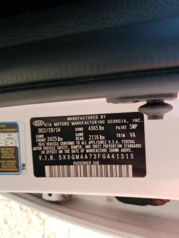 5XXGM4A73FG441313 KIA Optima Lx