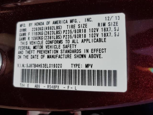 5J8TB4H53EL019020 Acura Rdx Technology
