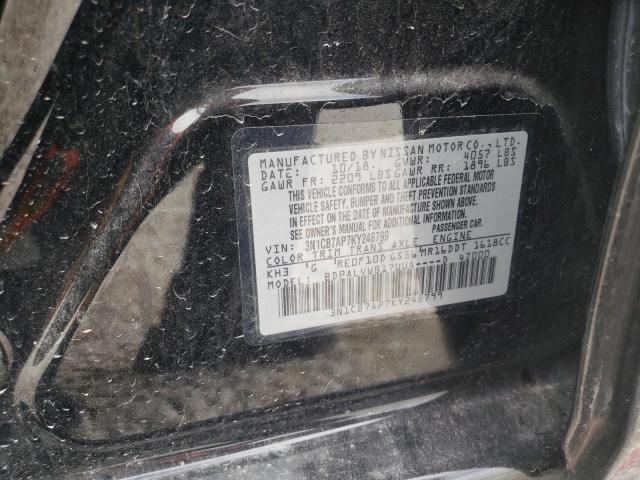 3N1CB7AP7KY248799 Nissan Sentra Sr Turbo