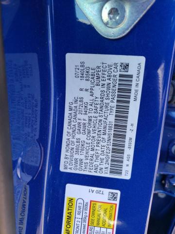 2HGFE2F53NH518831 Honda Civic Sport