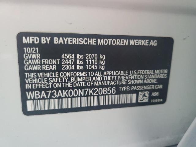 VIN WBA73AK00N7K20856 2022 BMW 2 Series, 228XI no.12