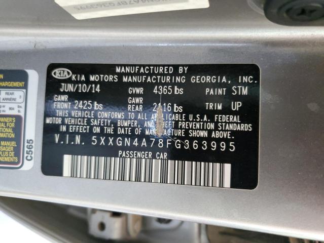 5XXGN4A78FG363995 KIA OPTIMA EX