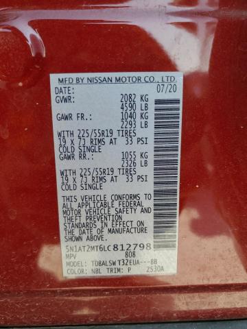 5N1AT2MT6LC812798 Nissan ROGUE S