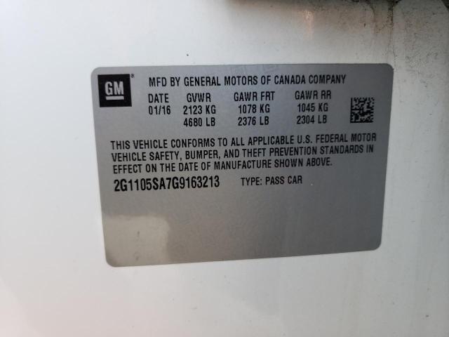 2G1105SA7G9163213 Chevrolet IMPALA LT