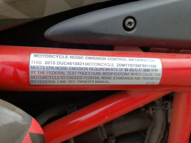2015 DUCATI HYPERMOTAR ZDM1YBTS6FB011558