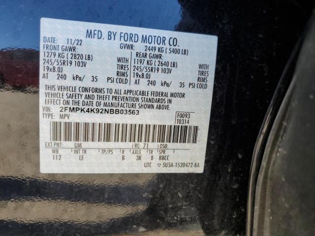 2FMPK4K92NBB03563 2022 FORD EDGE - Image 14