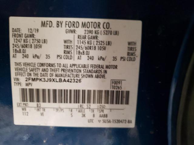 2FMPK3J9XLBA42326 2020 FORD EDGE, photo no. 13