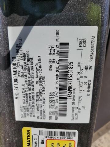 1FA6P0G71E5351895 Ford FUSION S