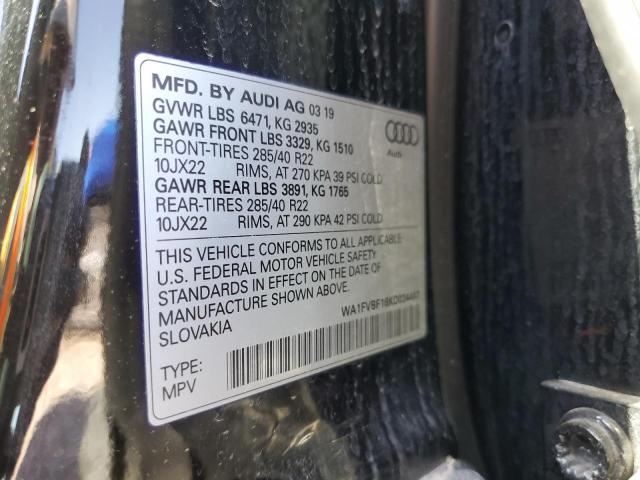 WA1FVBF16KD034487 Audi Q8 Prestige S-line