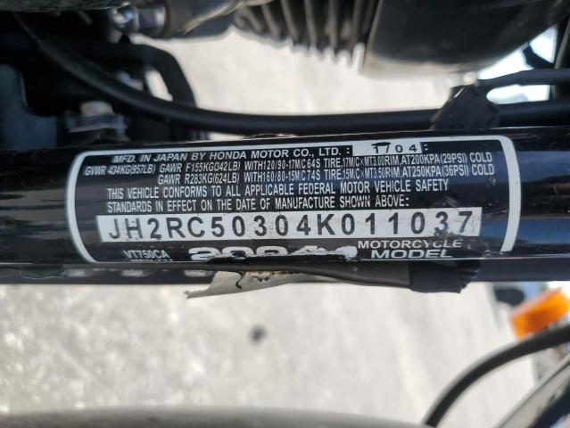 2004 HONDA VT750 CA JH2RC50304K011037