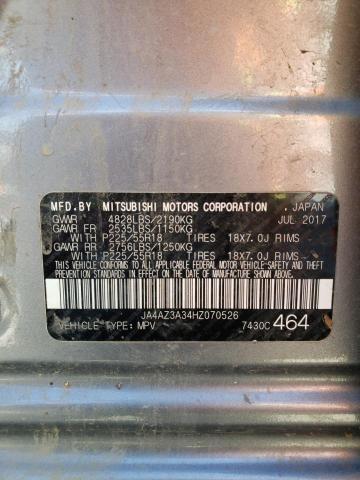 JA4AZ3A34HZ070526 Mitsubishi Outlander Se